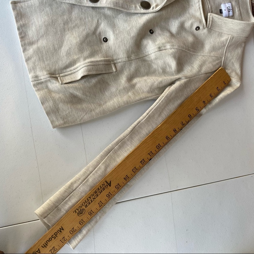 Cabi Women Size XS Cream button Blazer - Picture 7 of 10